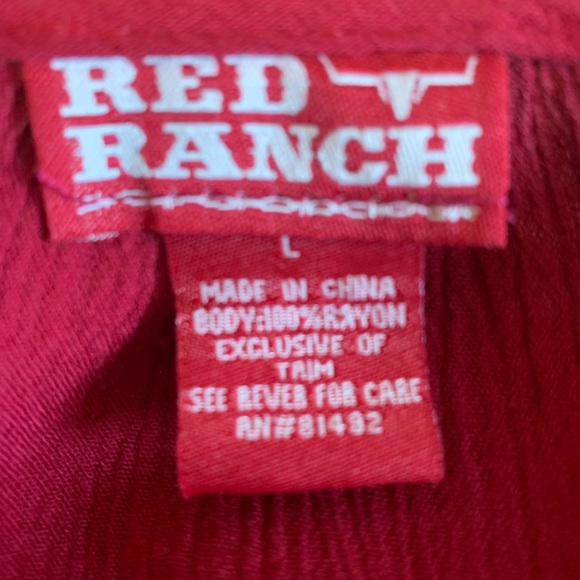 Red Ranch Blouse - Picture 4 of 5
